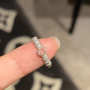✨ ​Elegant Zircon Open Ring – Minimalist French-Inspired Statement Ring for Women
