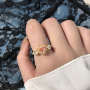 🔥Bestselling! French Elegance Zircon Ring - Minimalist Adjustable Open Ring for Women
