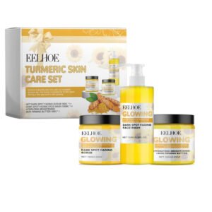 EELHOE Turmeric Skin Care Set - Hydrating, Moisturizing, Cleansing, Oil - Controlling, Fine Lines -淡化, Skin - Nourishing and Purifying Set