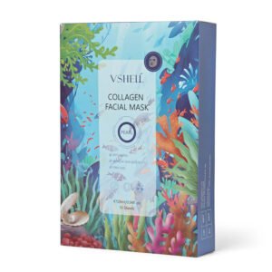 Collagen Face Sheet Mask, Set of 10 - Hydrating Beauty Skincare with Hyaluronic Acid for Women and Men - Moisturising Anti Aging Facial Treatment - Ideal for Sensitive Skin
