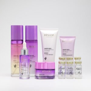 BISAXU Grape Seed & Peptide Skincare Set - 7-Piece Anti-Aging Collection