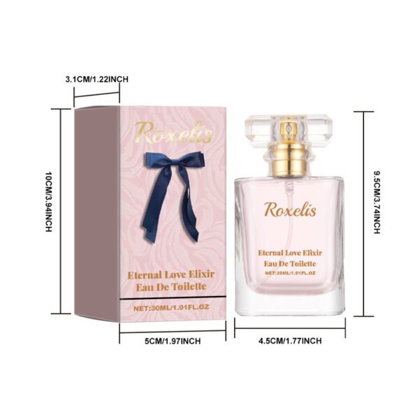 Roxelis perfume, with a natural, fresh and elegant scent, leaves a lasting fragrance on the wrists, neck and behind the ears. It's a niche perfume for couples to create a romantic atmosphere during dates. - Image 8