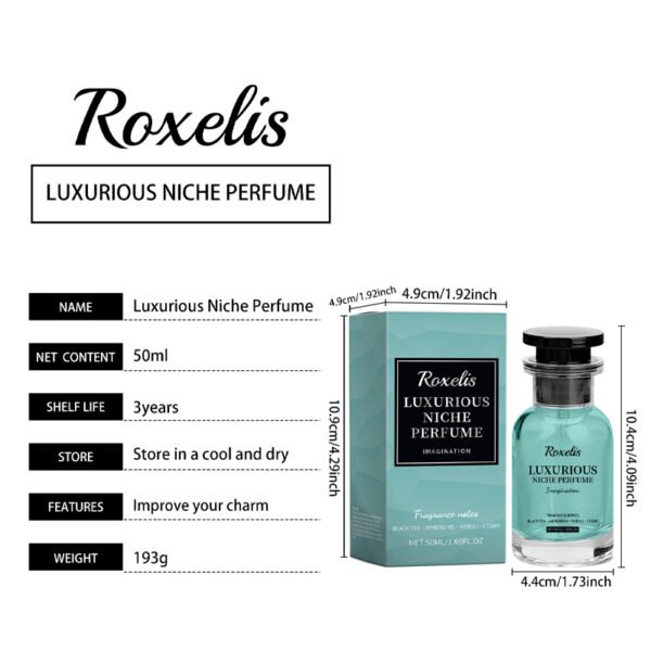 Roxelis Ambergris Niche Perfume - Gentle, Natural, Long-lasting Light Scent with Alluring Hormonal Fragrance for Men - Image 8