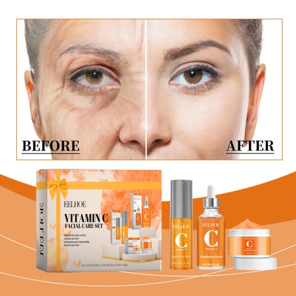 EELHOE Vitamin C Facial Skin Care Set, a set for facial moisturizing, rejuvenating, brightening skin, and refining pores - Image 5