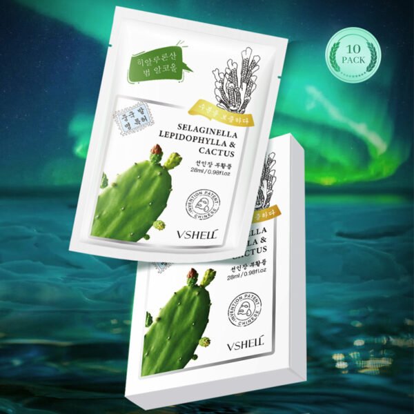 Cactus & Resurrection Plant Revitalizing Mask - 5-Piece Hydration Therapy - Image 2