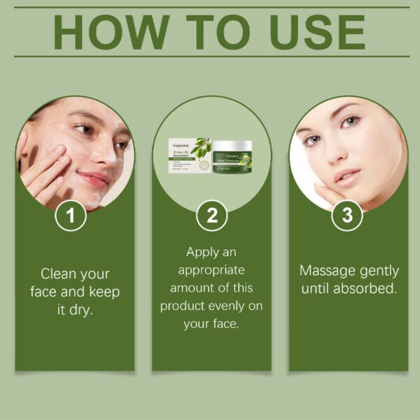 Viareline Olive Oil Facial Skin Care Set - Hydrating, Soothing, Improving Dryness, and Enhancing Skin Elasticity - Image 6