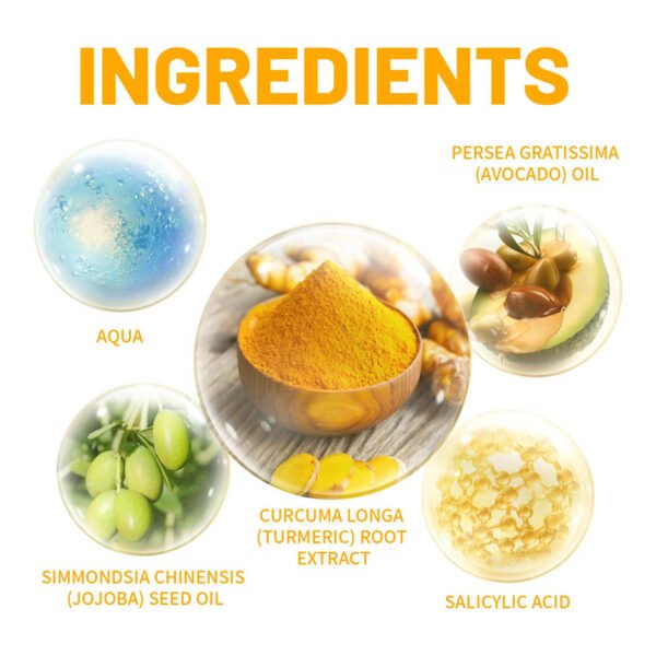 EELHOE Turmeric Skin Care Set - Hydrating, Moisturizing, Cleansing, Oil - Controlling, Fine Lines -淡化, Skin - Nourishing and Purifying Set - Image 5