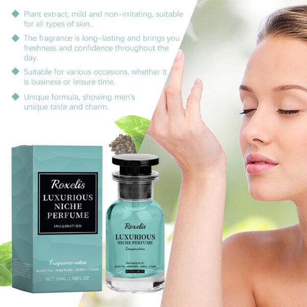 Roxelis Ambergris Niche Perfume - Gentle, Natural, Long-lasting Light Scent with Alluring Hormonal Fragrance for Men - Image 5