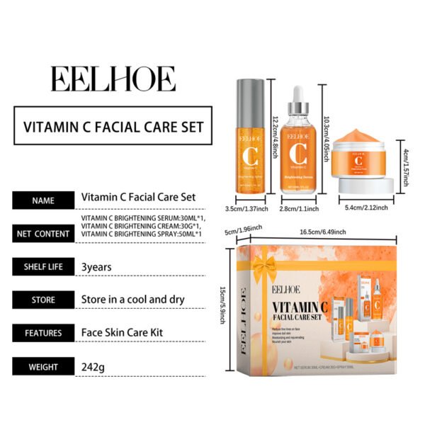 EELHOE Vitamin C Facial Skin Care Set, a set for facial moisturizing, rejuvenating, brightening skin, and refining pores - Image 8