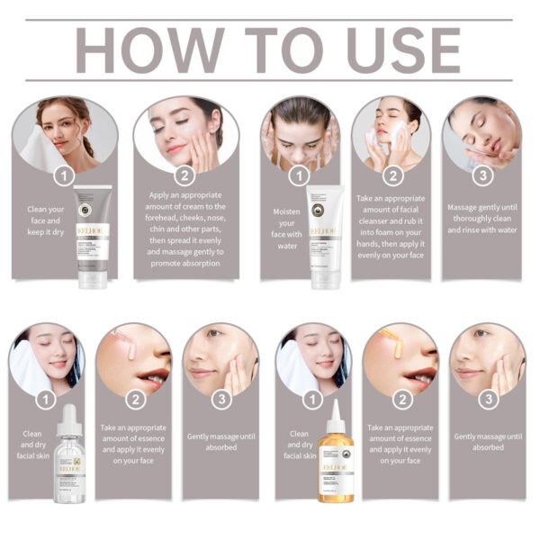 EELHOE Acne Care Set, Brightens Skin, Mildly Moisturizes, Repairs Skin, Moisturizes the Face, Facial Care Set - Image 7