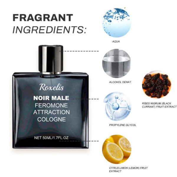 Roxelis Men's Charismatic Fragrance - A refreshing and mild scent that lingers without being overpowering, exuding charm for romantic dates. - Image 4