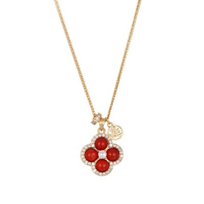 Red Flower Necklace