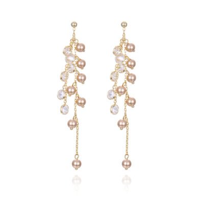 Gold Pearl Earrings
